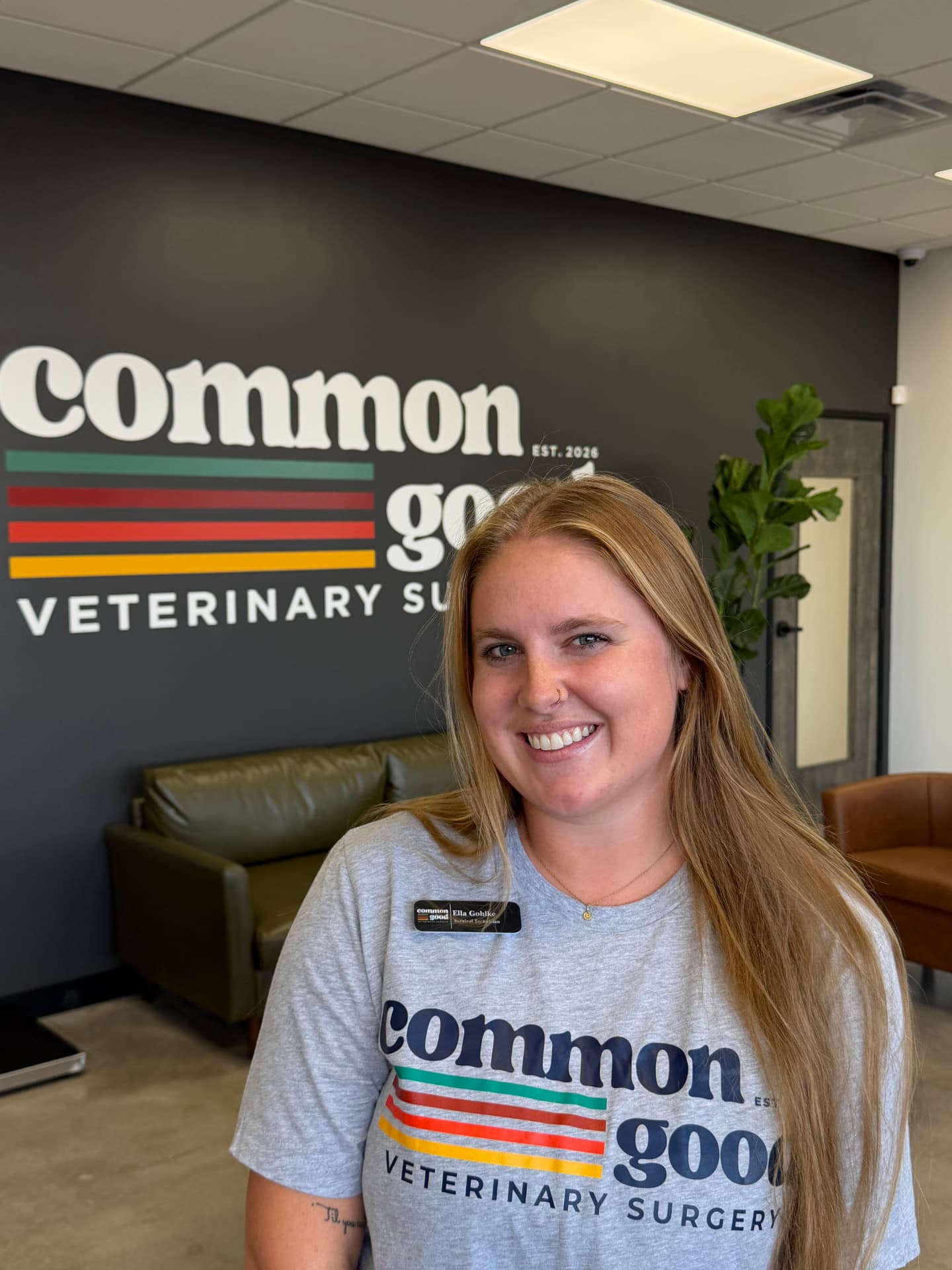 Ella Gohlke, Surgical Technician at Common Good Veterinary Surgery